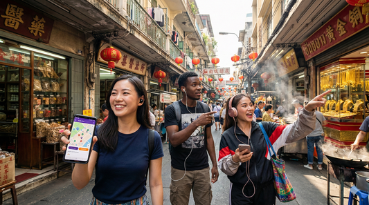 Audio guide image showing Chinatown Bangkok Yaowarat Road for Uvamai Niche Tourism's self-guided tour in Thailand