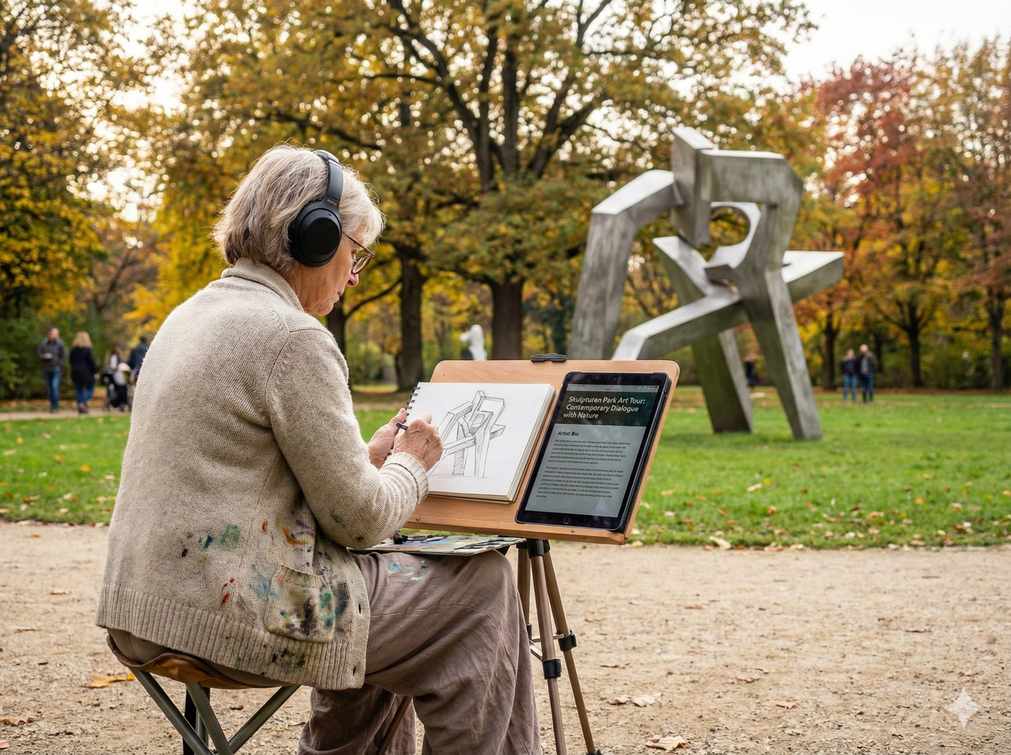 Self-guided audio tour of Skulpturenpark by Uvamai Niche Tourism, featuring sculptures and outdoor art installations.