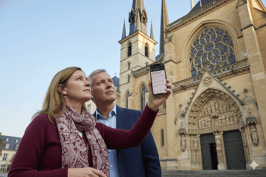 Luxembourg City self-guided audio tour by Uvamai Niche Tourism, featuring scenic city views and historic landmarks.
