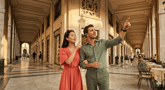 Audio tour device for Turin self-guided tour by Uvamai Niche Tourism, featuring headphones and tour guide controls.