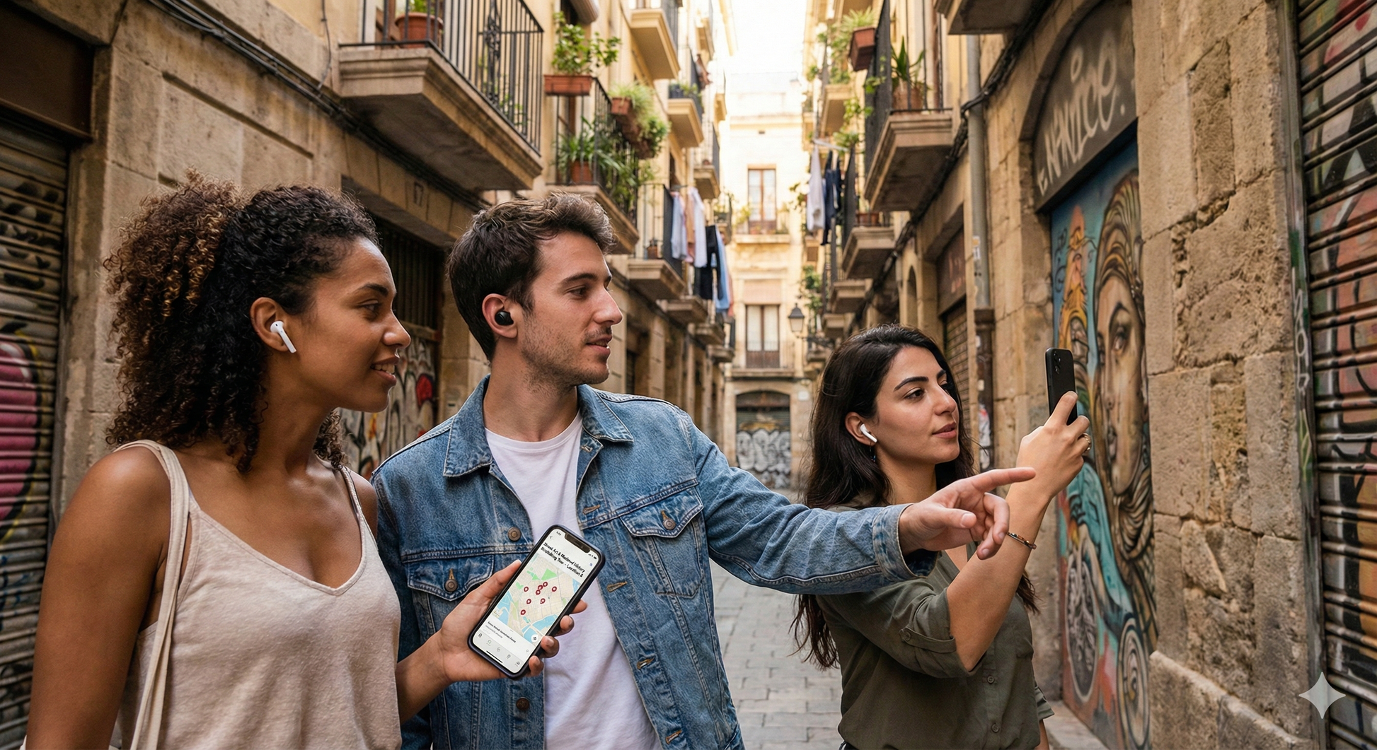 Self-guided audio tour of Valencia's Barrio del Carmen by Uvamai Niche Tourism, featuring historic streets and vibrant architecture.