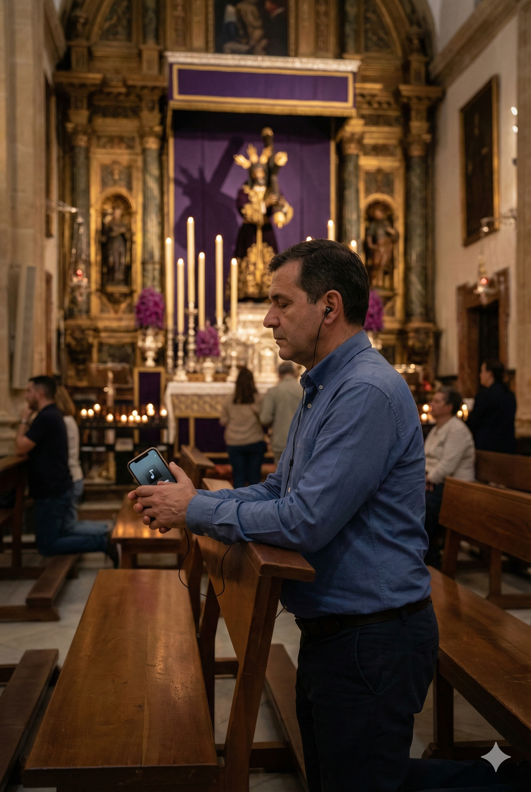 Self-guided audio tour of Basilica de Jesús del Gran Poder by Uvamai Niche Tourism, showcasing the historic church interior.
