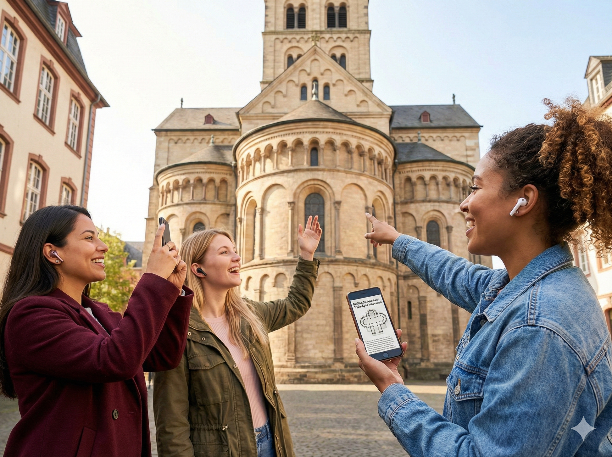 Audio tour guide for Basilika Apostel Nü, part of Uvamai Niche Tourism's self-guided Cologne sightseeing experience.