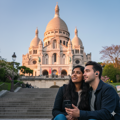 Audio tour image of Basilique du Sacré-Cœur in Montmartre, Paris, from Uvamai Niche Tourism's self-guided audio tour.