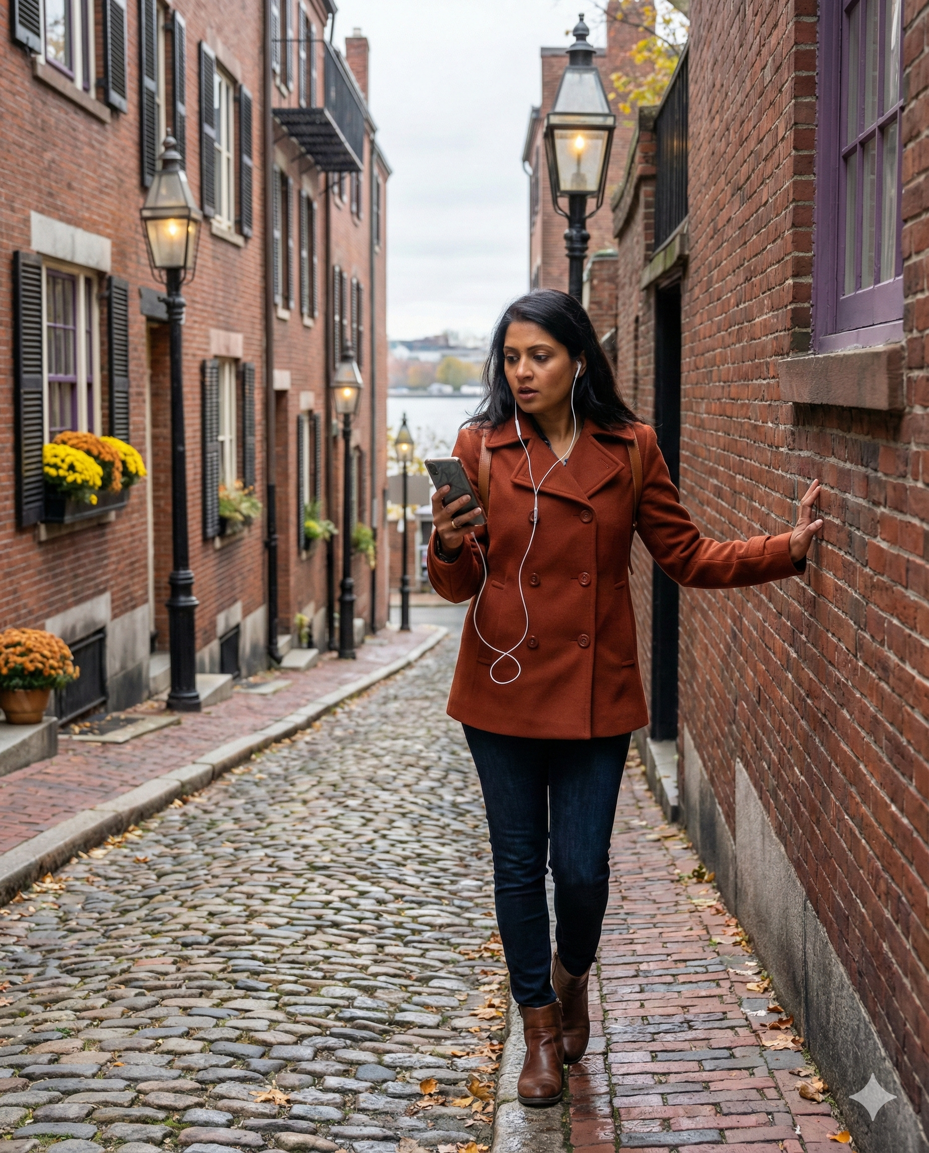 Beacon Hill self-guided audio tour by Uvamai Niche Tourism showing historic Boston neighborhood with cobblestone streets and colonial architecture.