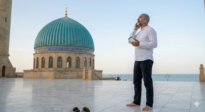 Audio tour guide for Bibi-Heybat Mosque by Uvamai Niche Tourism, featuring detailed images of the historic mosque.