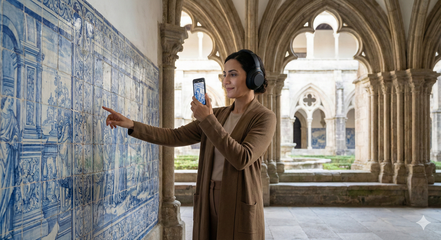 Self-guided audio tour of Porto's cathedral, featuring historic architecture and scenic views, by Uvamai Niche Tourism.