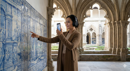 Self-guided audio tour of Porto's cathedral, featuring historic architecture and scenic views, by Uvamai Niche Tourism.