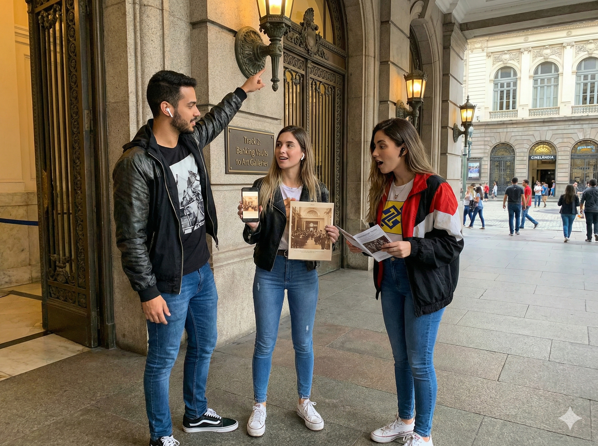 Self-guided audio tour for Rio de Janeiro by Uvamai Niche Tourism, featuring images of Centro Cultural Banco do Brasil.