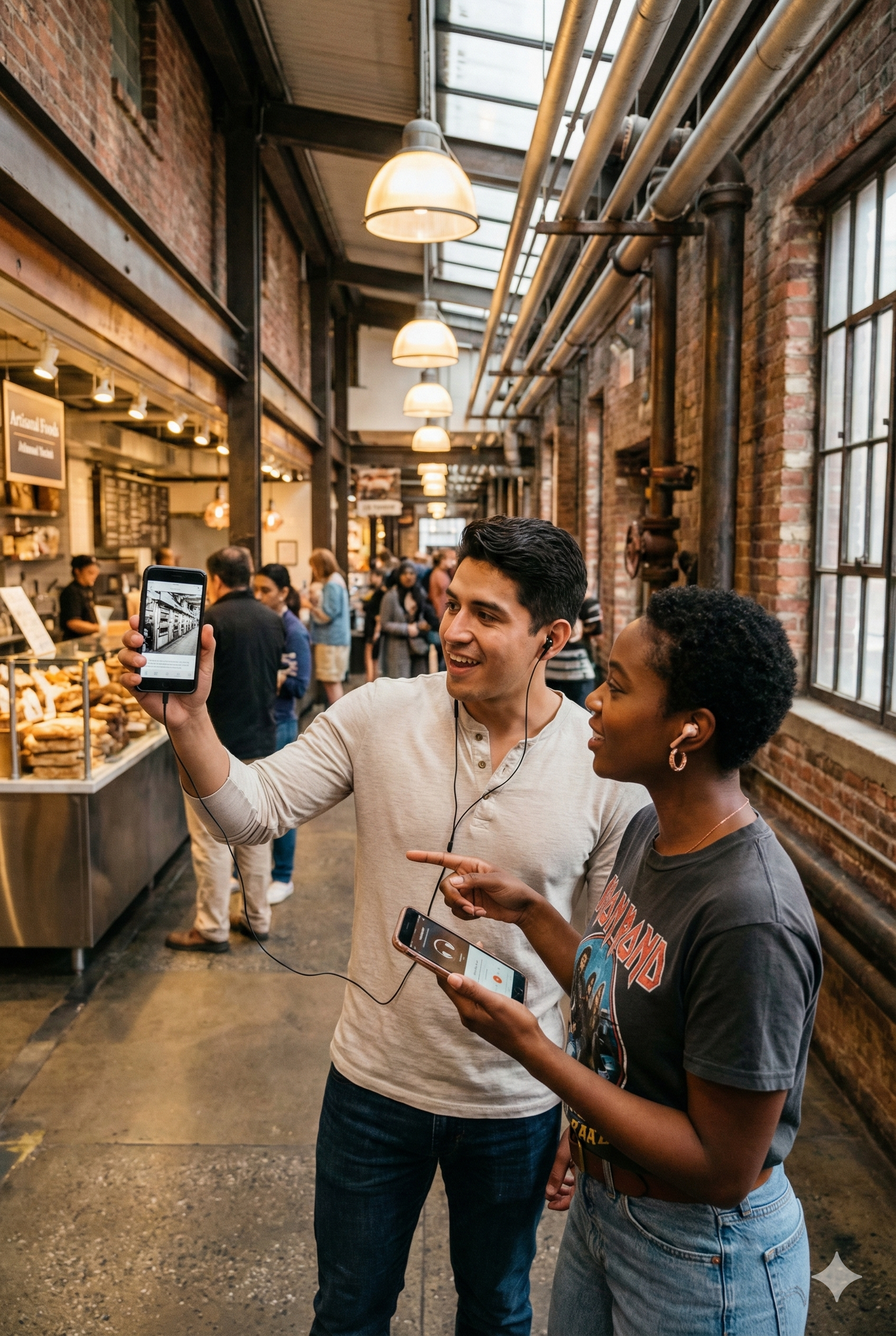 Self-guided audio tour of Chelsea Market in New York City featuring Uvamai Niche Tourism branding.