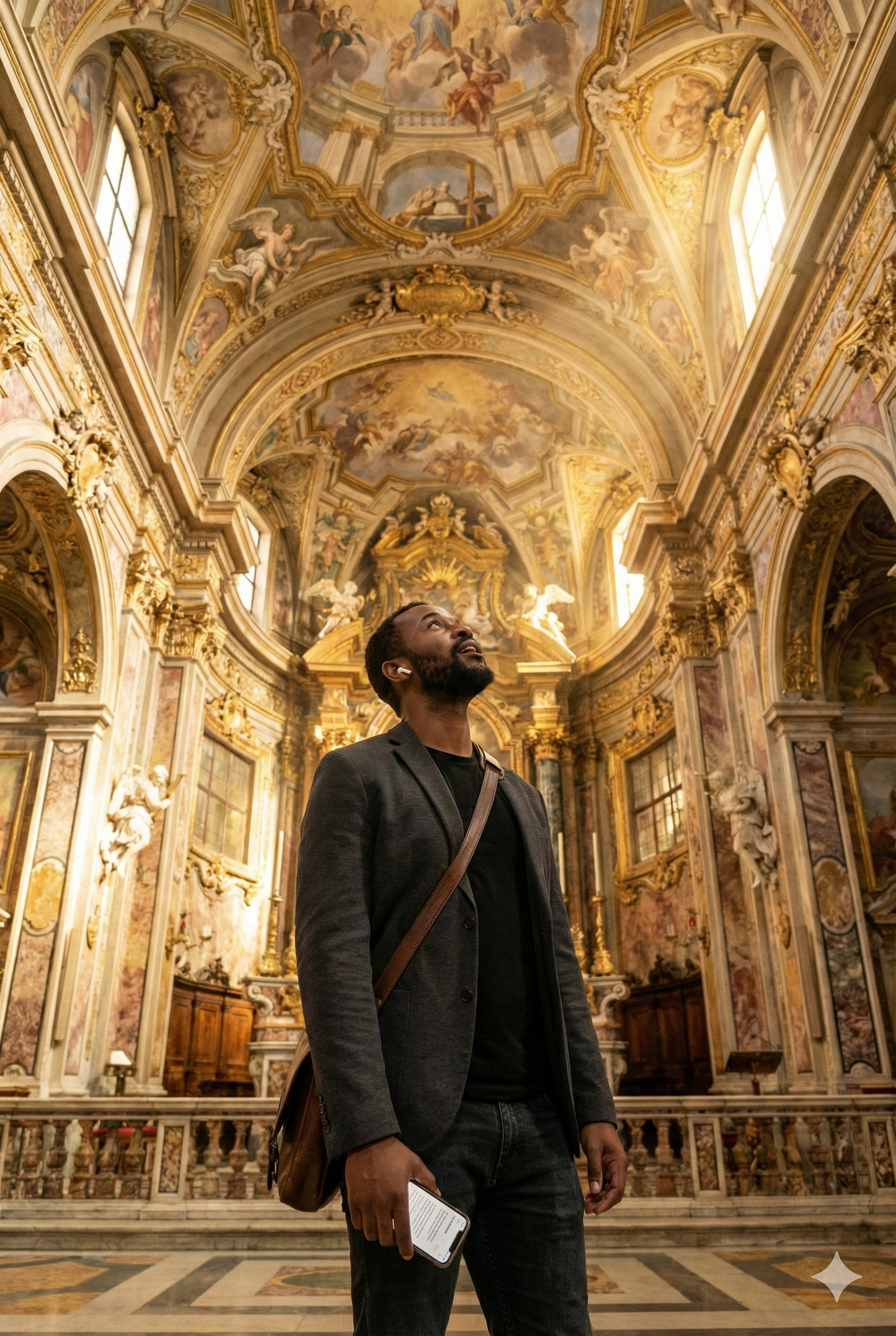 Audio tour guide for Chiesa del Carmine in Milan by Uvamai Niche Tourism, featuring a view of the church's exterior.