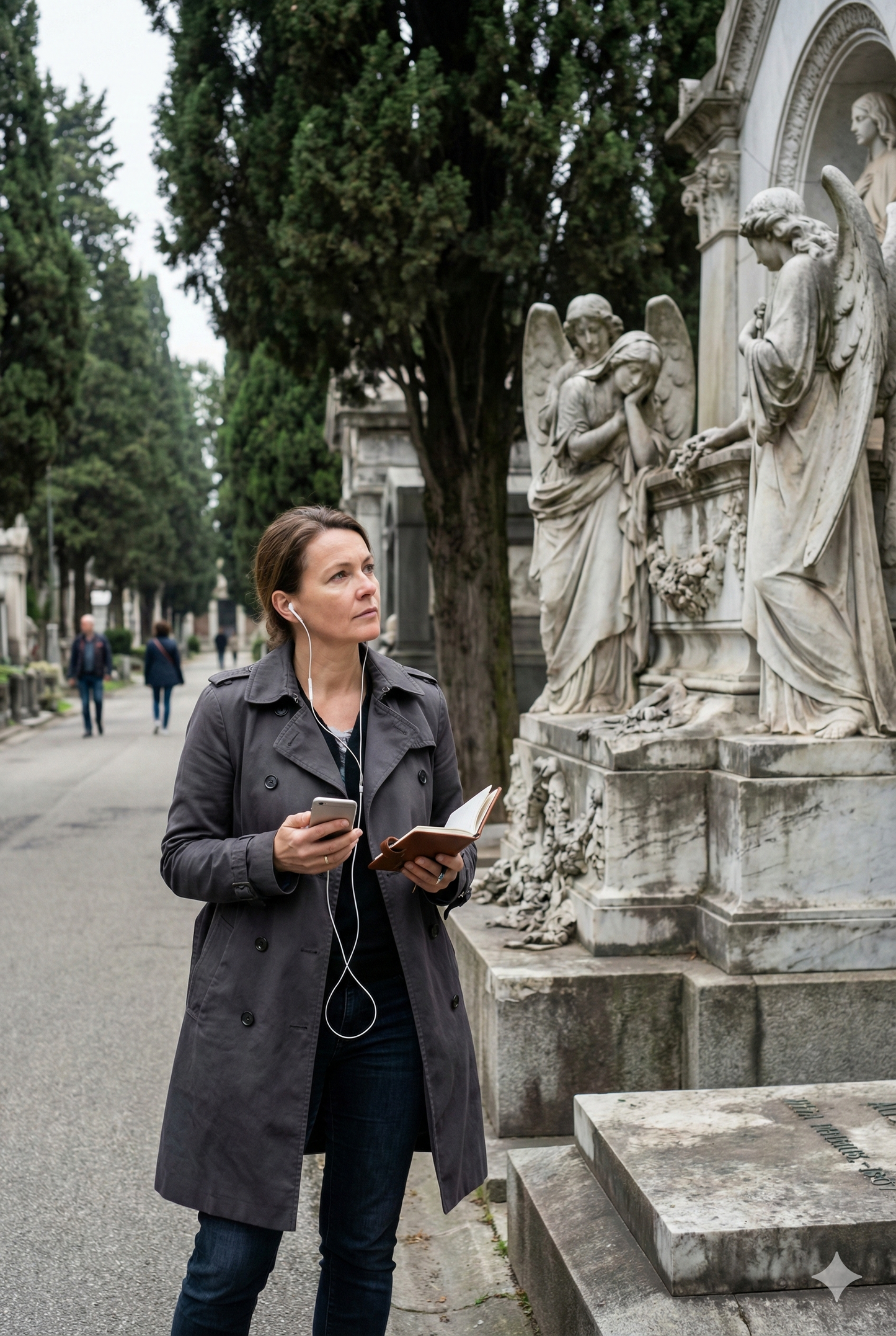 Self-guided audio tour of Milan's monumental cemetery featuring detailed narration and historic monuments by Uvamai Niche Tourism.