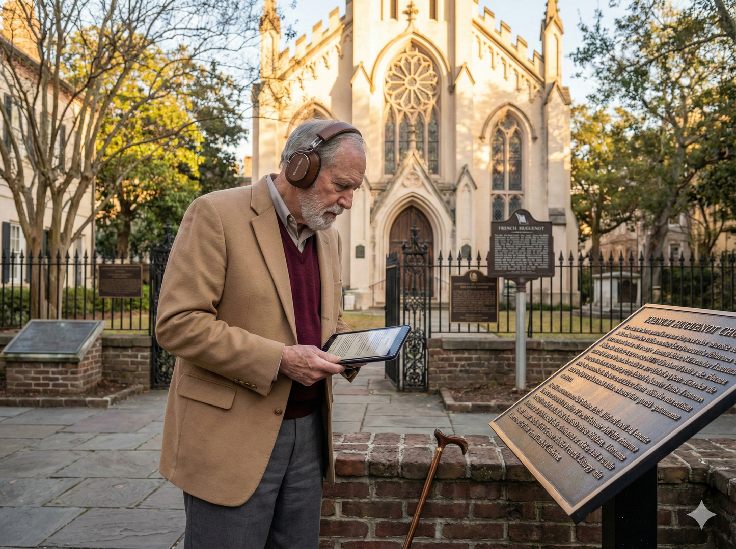Self-guided audio tour of French Huguenot Church in Charleston by Uvamai Niche Tourism.