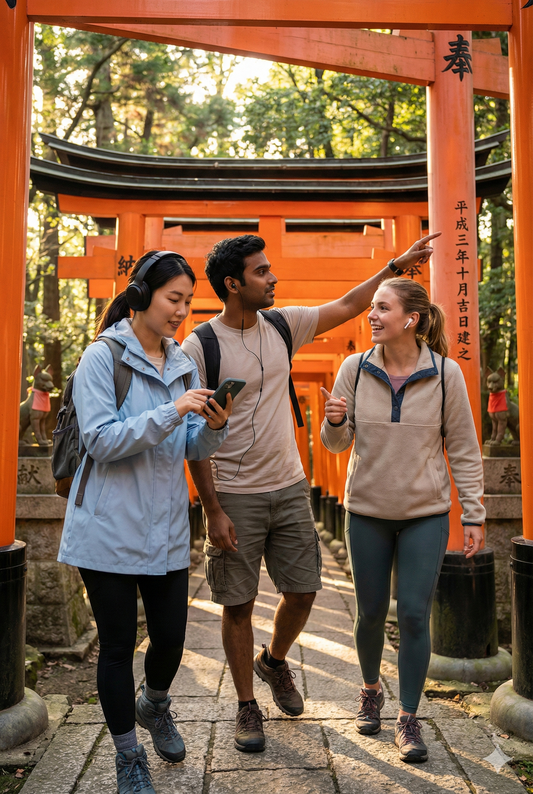 Fushimi Inari Taisha Shrine in Kyoto, part of the Uvamai Niche Tourism self-guided audio tour with scenic views and traditional architecture