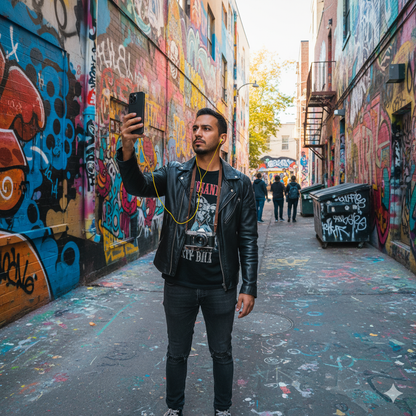 Self-guided audio tour of Toronto’s Graffiti Alley by Uvamai Niche Tourism, featuring colorful street art and urban murals.