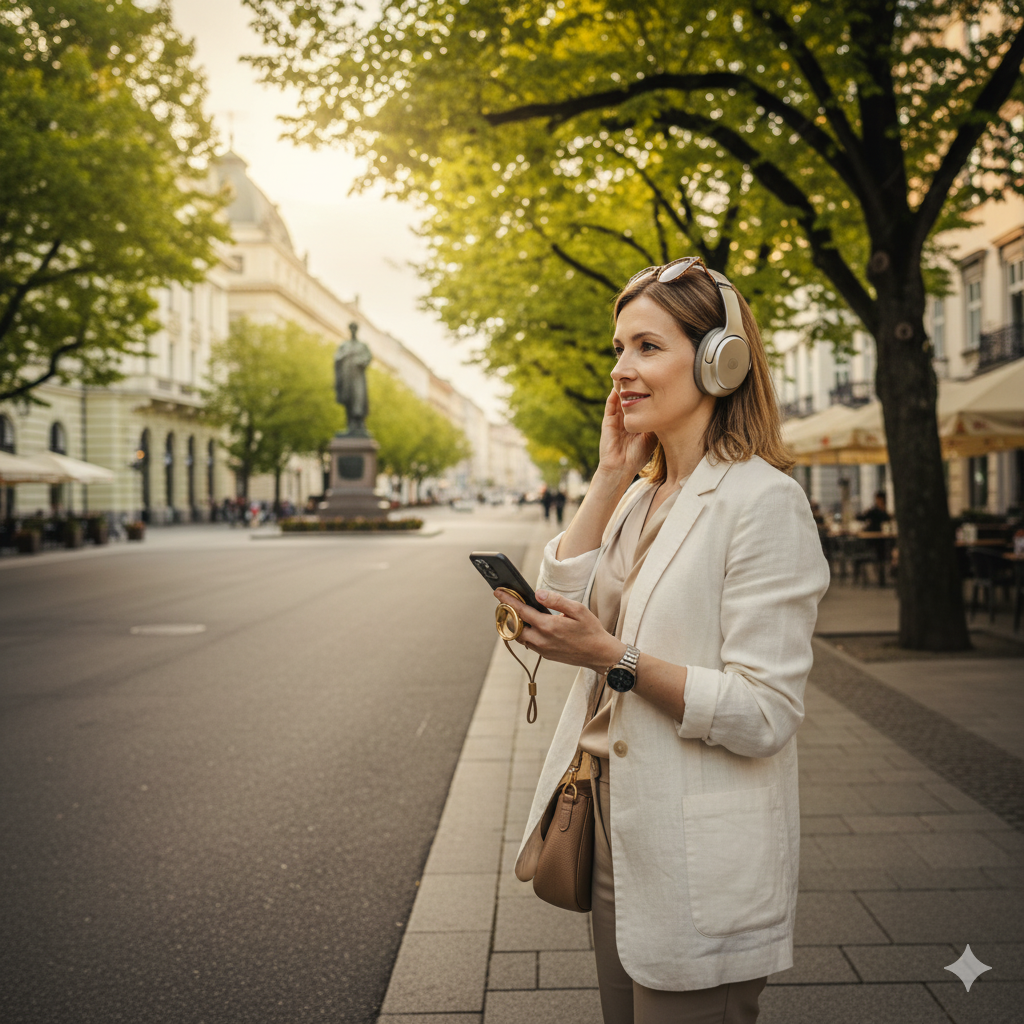 Self-guided audio tour of Bratislava's Old Town featuring star-shaped promenade, by Uvamai Niche Tourism.