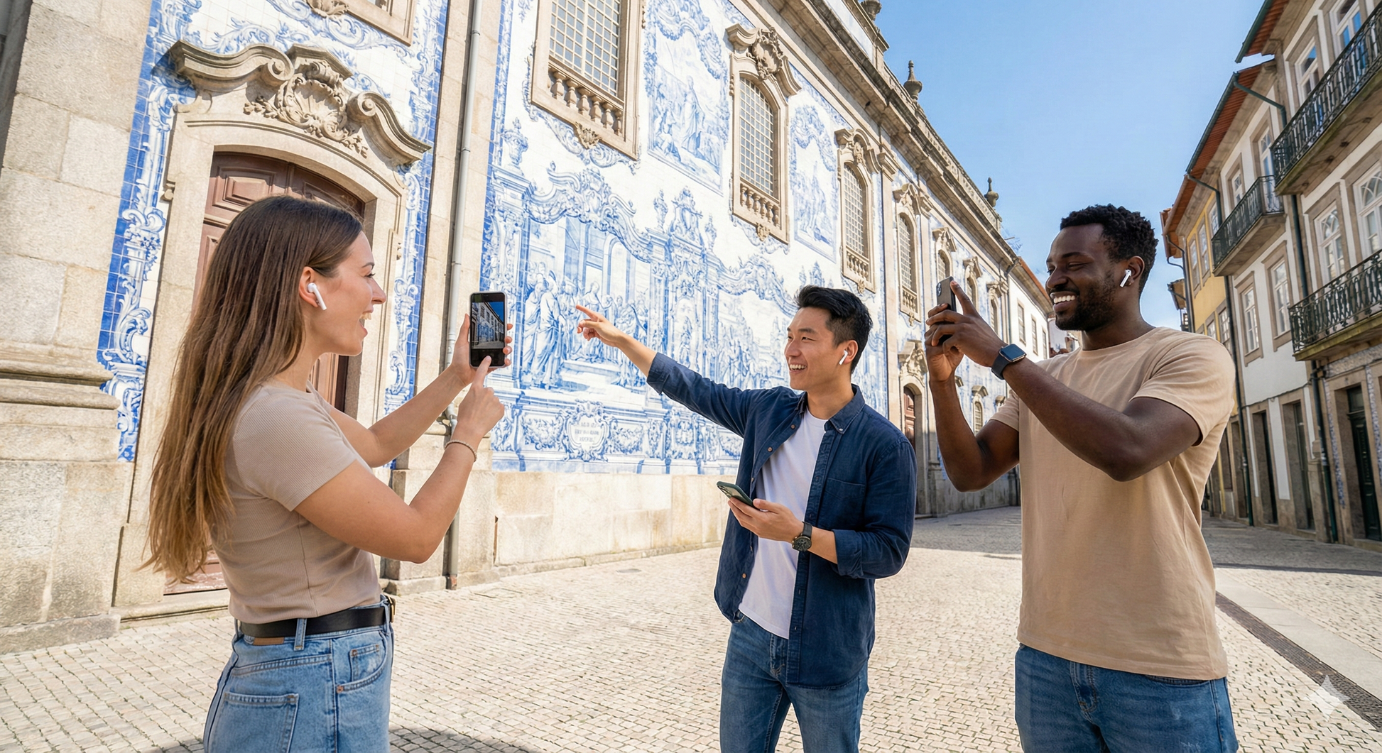 Audio tour guide for Igreja do Carmo in Porto by Uvamai Niche Tourism, featuring the church's historic façade and architecture.