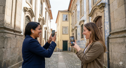 Self-guided audio tour of Igreja dos Carmelitas in Porto by Uvamai Niche Tourism, featuring detailed views of the historic church interior.