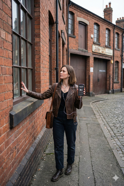 Jewellery Quarter self-guided audio tour by Uvamai Niche Tourism, showcasing historic jewelry shops and landmarks in Birmingham.