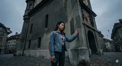 Self-guided audio tour by Uvamai Niche Tourism featuring Kafigturm Prison Tower with historic architecture and scenic surroundings.
