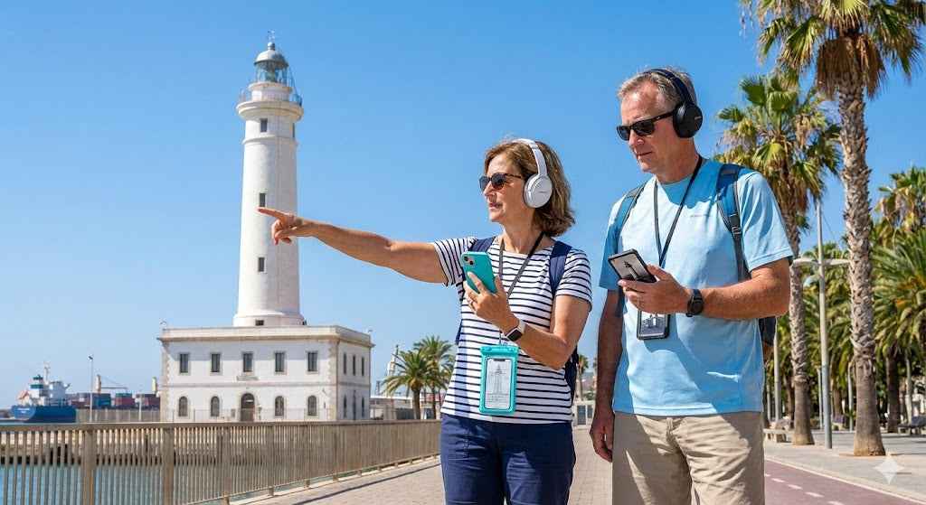 Lafaroal scenic view in Malaga during Uvamai Niche Tourism's self-guided audio tour, showcasing historic landmarks and coastal scenery.