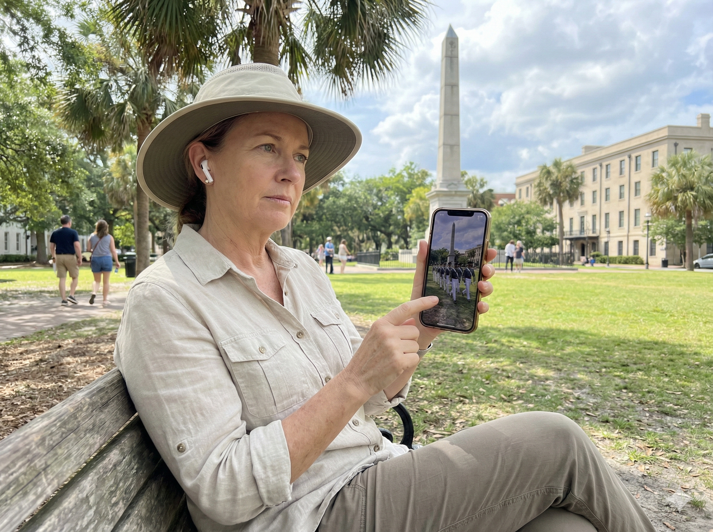 Self-guided audio tour of Marion Square in Charleston, produced by Uvamai Niche Tourism.