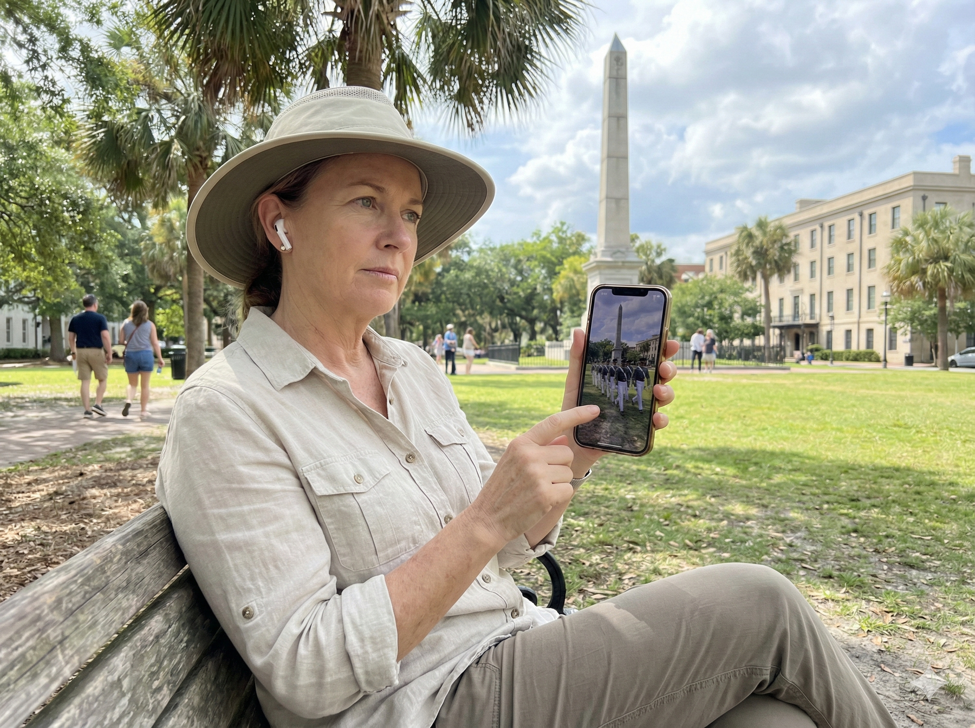 Self-guided audio tour of Marion Square in Charleston, produced by Uvamai Niche Tourism.