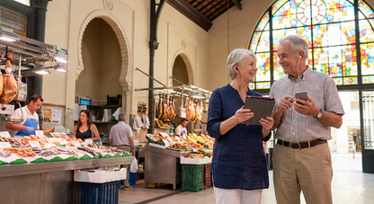 Audio tour guide for Malaga, featuring historic marketplace Mercado Central de Atarazanas, by Uvamai Niche Tourism.
