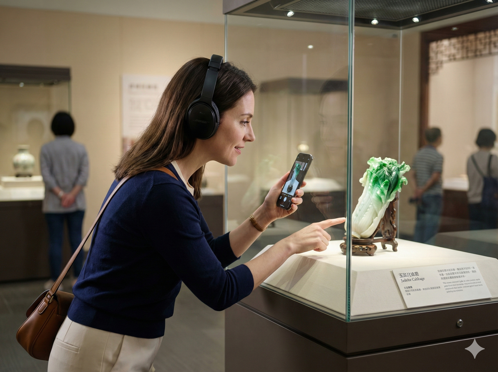 Audio guide for Taipei's National Palace Museum tour by Uvamai Niche Tourism, featuring museum exhibits and historic artifacts.