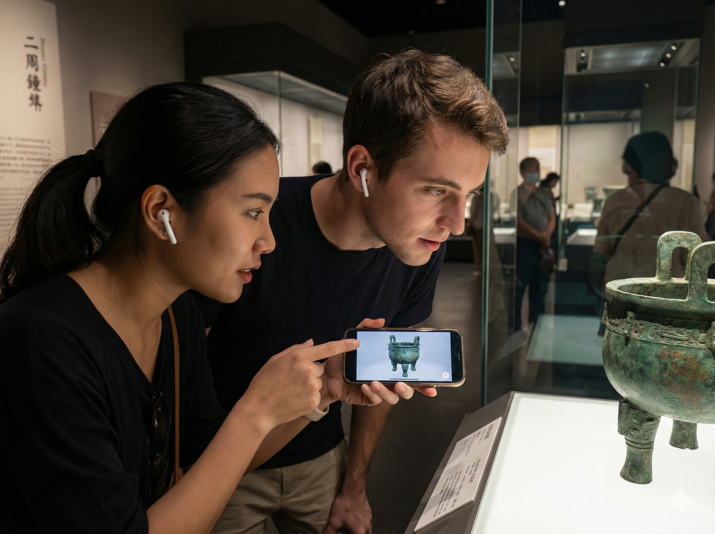 Self-guided audio tour of Taipei's National Palace Museum by Uvamai Niche Tourism, featuring museum interior and exhibits.