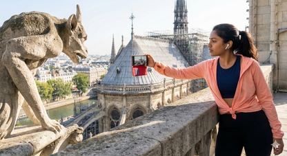 Notre-Dame Cathedral towers in Paris, part of Uvamai Niche Tourism's self-guided audio tour showcasing historic architecture.