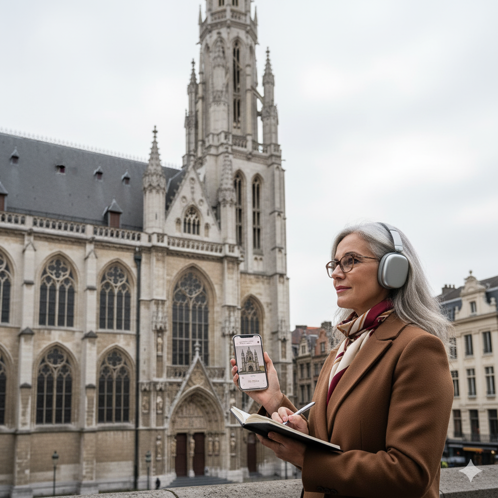 Audio tour guide for Brussels, featuring notable landmarks and sights, by Uvamai Niche Tourism.