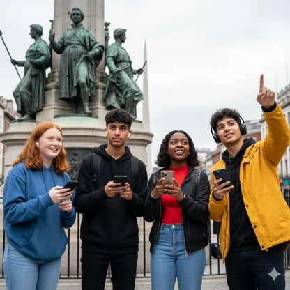 Self-guided audio tour of Dublin featuring Connell Monument on O'Connell Street by Uvamai Niche Tourism.
