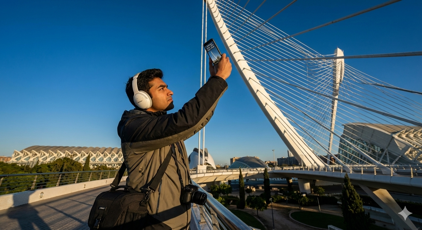 Self-guided audio tour of Valencia featuring the Pont del Assut del or Golden Bridge, by Uvamai Niche Tourism.