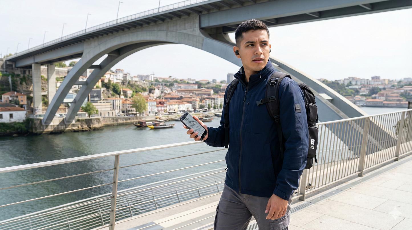 Self-guided audio tour of Porto by Uvamai Niche Tourism, featuring Ponte Infante Dom Henrique landmarks.