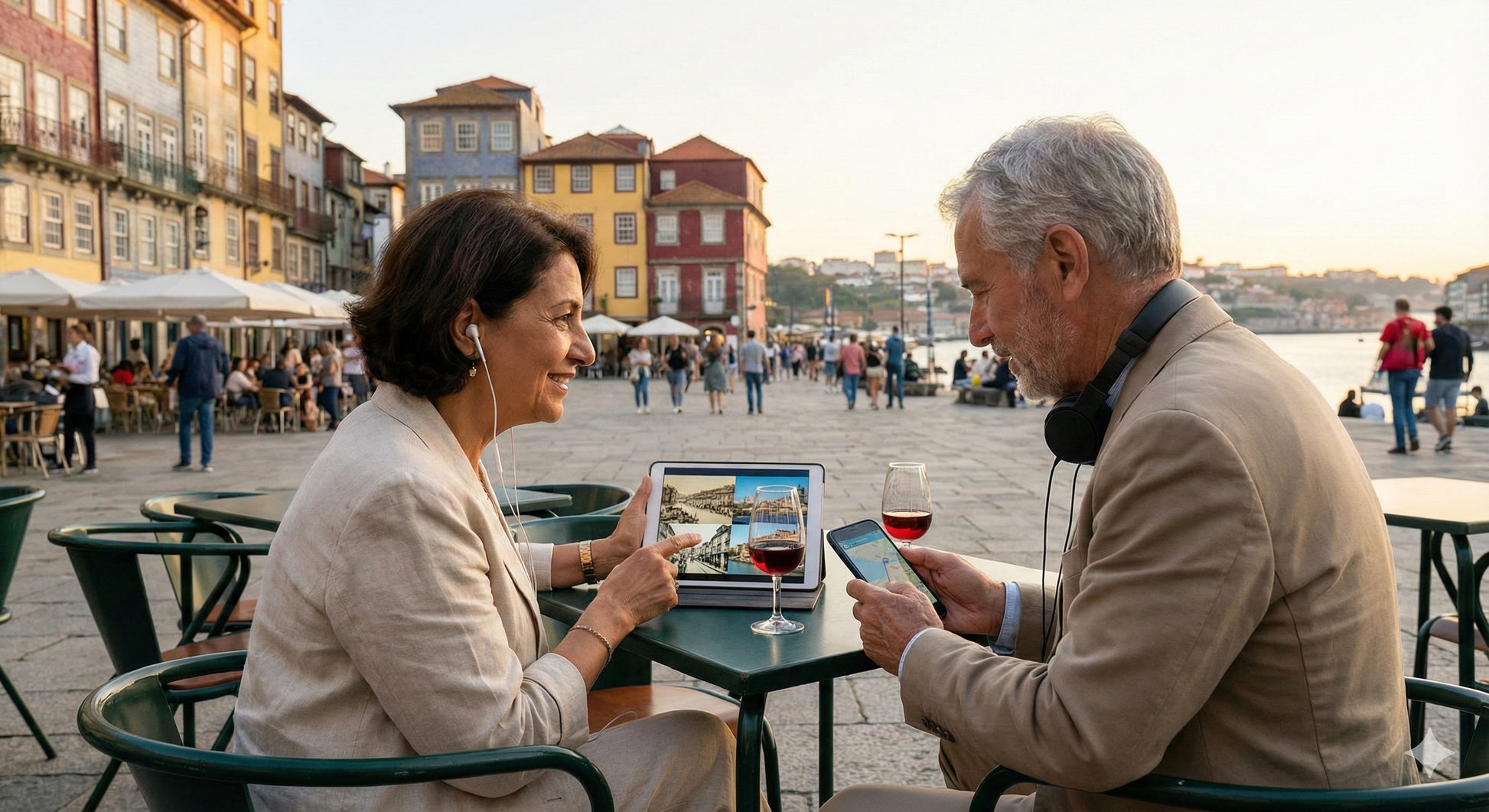 Self-guided audio tour of Porto by Uvamai Niche Tourism, featuring scenic views and historic landmarks in the city.