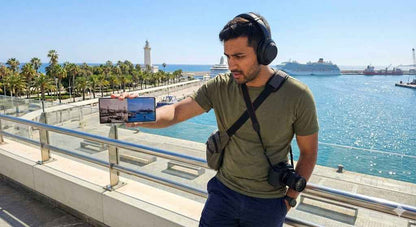 Self-guided audio tour of Malaga by Uvamai Niche Tourism, featuring scenic city views and historic landmarks.