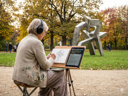 Self-guided audio tour of Skulpturenpark by Uvamai Niche Tourism, featuring sculptures and outdoor art installations.
