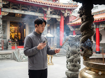 Self-guided audio tour of Songshan Ciyou Temple in Taipei by Uvamai Niche Tourism, featuring temple architecture and cultural highlights.