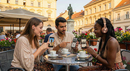 Self-guided audio tour of Zagreb's Flowers Square by Uvamai Niche Tourism, featuring scenic views and historical landmarks.