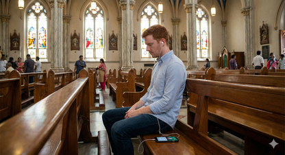 Interior view of St. Patrick's Basilica showcasing its nave, part of the Montreal Self-Guided Audio Tour by Uvamai Niche Tourism.