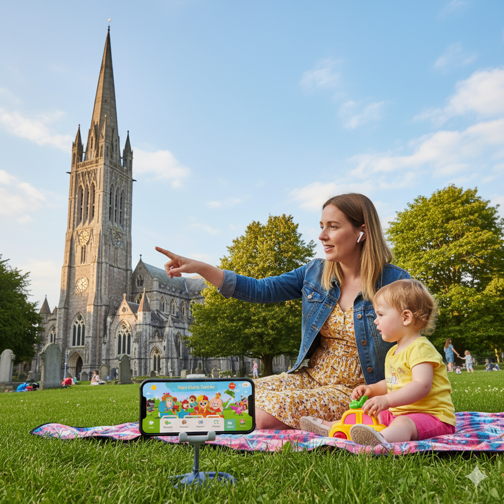 Self-guided audio tour of Dublin featuring views of St. Patrick's Cathedral, by Uvamai Niche Tourism.