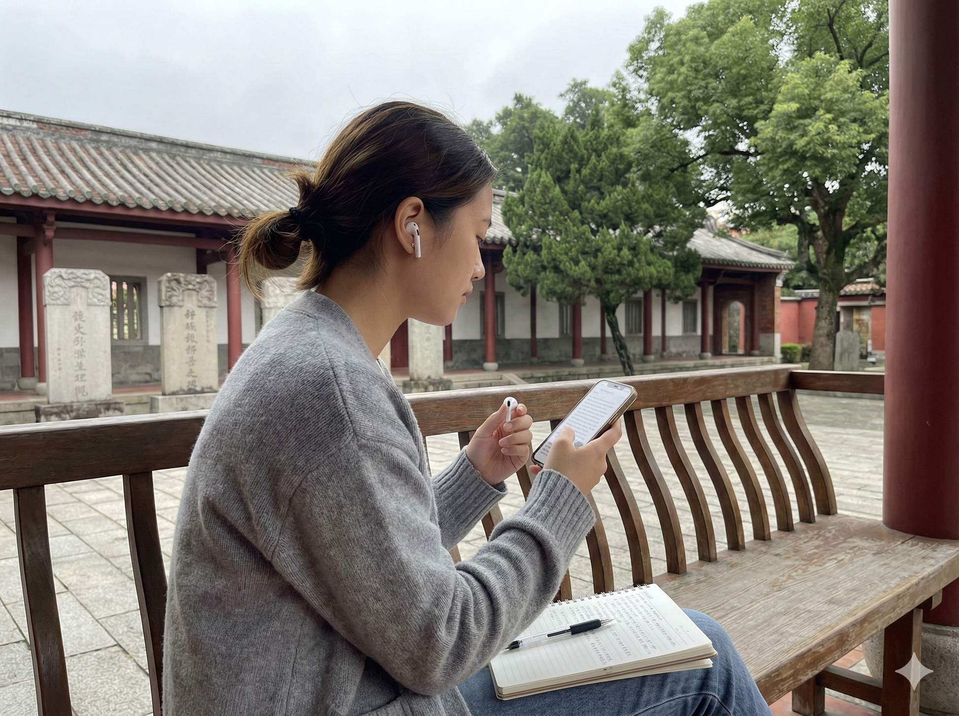 Self-guided audio tour of Taipei Confucius Temple by Uvamai Niche Tourism, featuring the temple's traditional architecture.