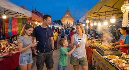 Self-guided audio tour of Phuket's night market, featuring vibrant market scenes and local attractions by Uvamai Niche Tourism.
