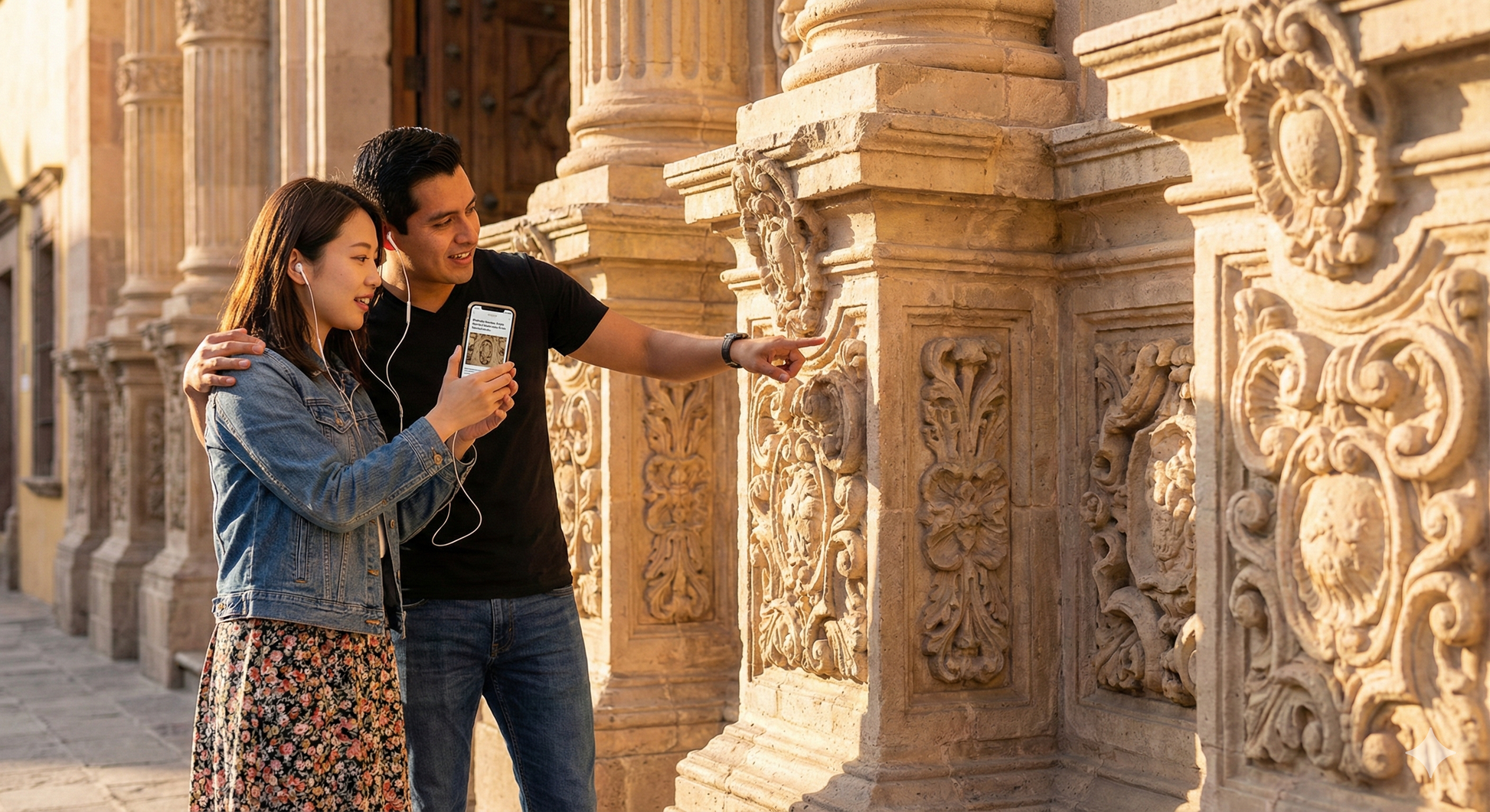 Self-guided audio tour of San Miguel de Allende featuring Baroque details of Templo del Oratorio de San Felipe Neri, by Uvamai Niche Tourism.