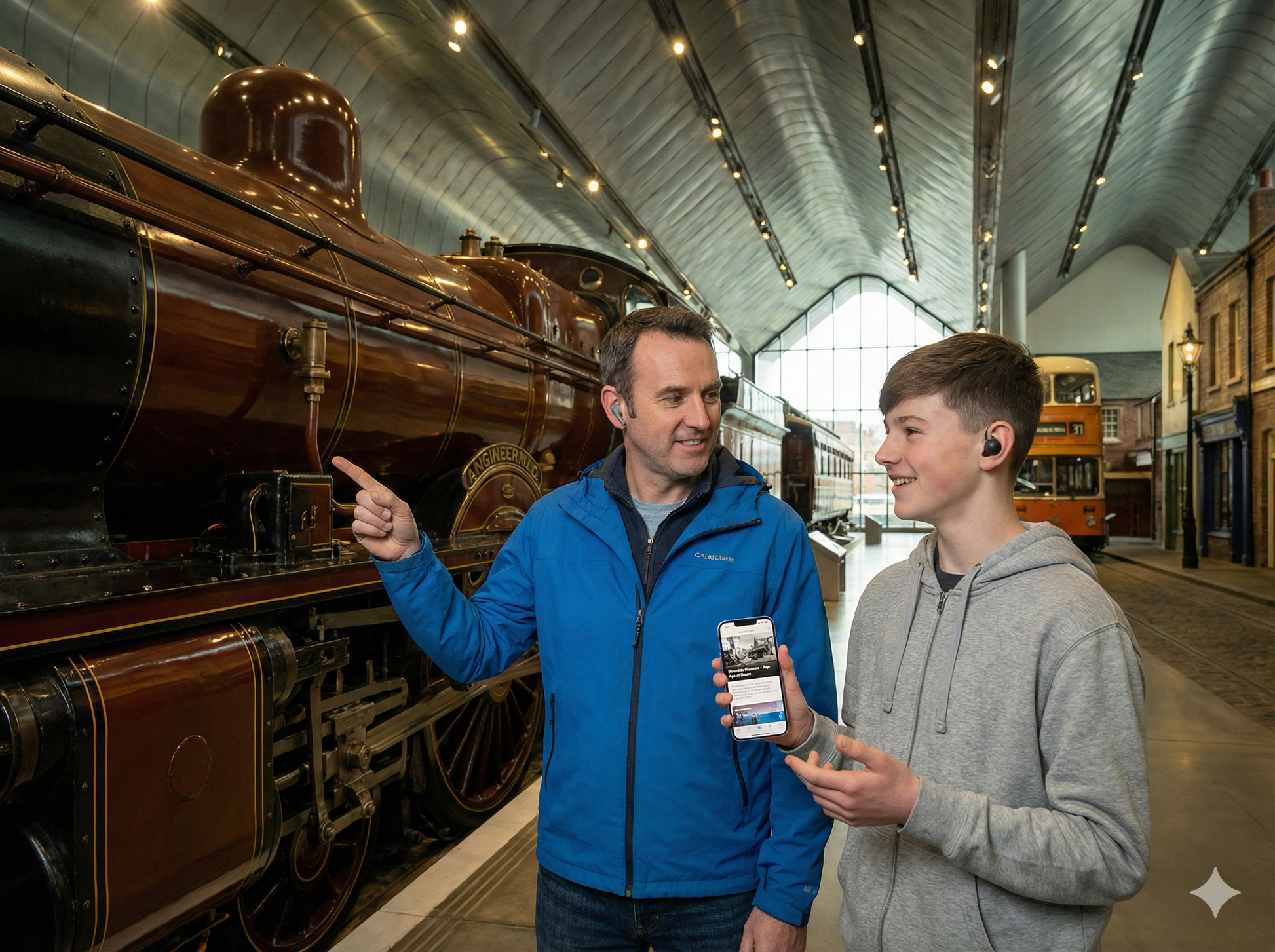 Audio tour device featuring Glasgow River Side Museum narration from Uvamai Niche Tourism.