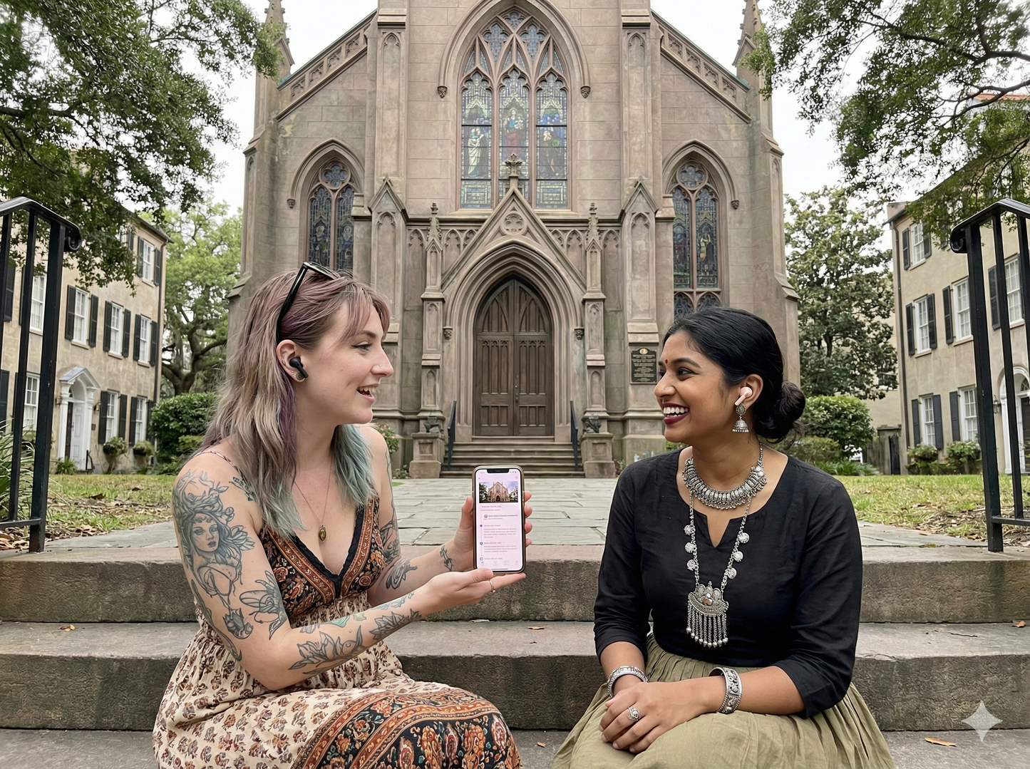 Self-guided audio tour of Charleston by Uvamai Niche Tourism featuring images of the Unitarian Church in Charleston.