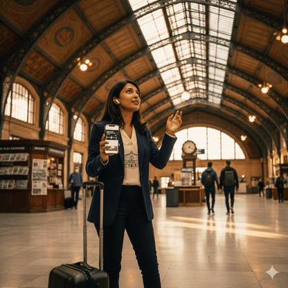Bordeaux Self-Guided Audio Tour by Uvamai Niche Tourism, featuring a smartphone and headphones for exploring Bordeaux landmarks.