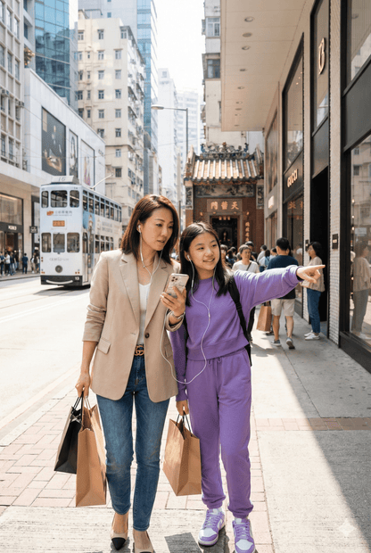 Self-guided audio tour of Hong Kong by Uvamai Niche Tourism, featuring city landmarks and scenic views.