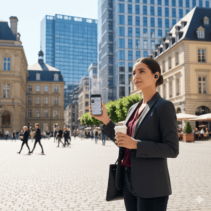 Luxembourg City self-guided audio tour by Uvamai Niche Tourism, showing a scenic view of Luxembourg City skyline and historic landmarks.